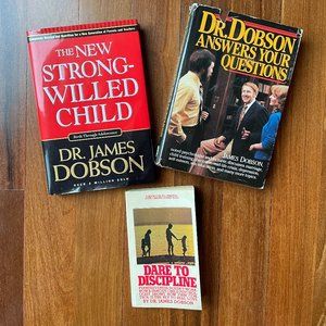 Three (3) Dr James Dobson Books - Focus on the Family